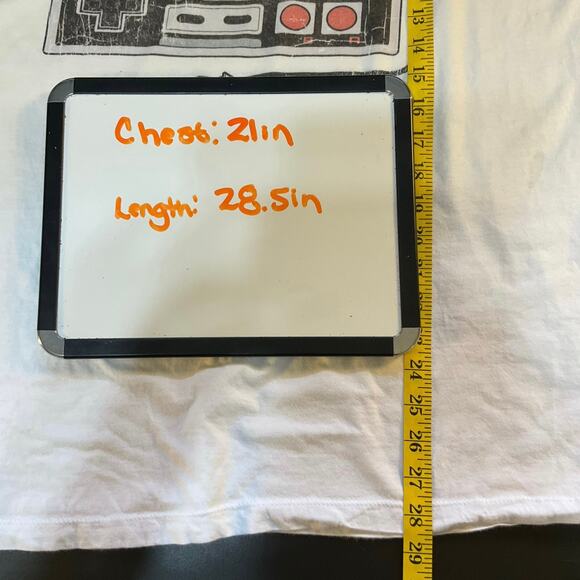 Nintendo Old School Black and White Retro Quarter Sleeve T-Shirt Size L - Picture 8 of 8